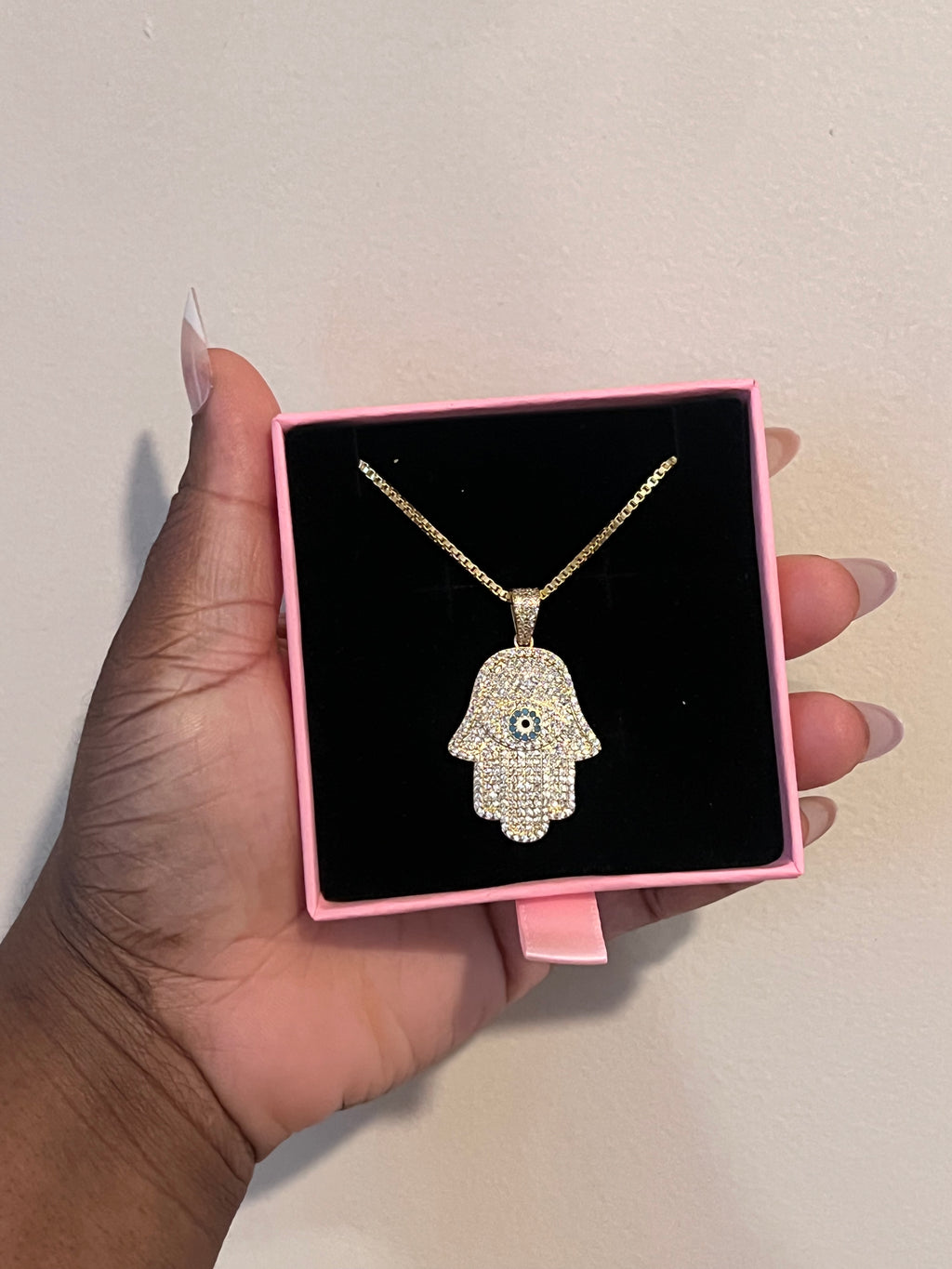 Hamsa Glow Necklace