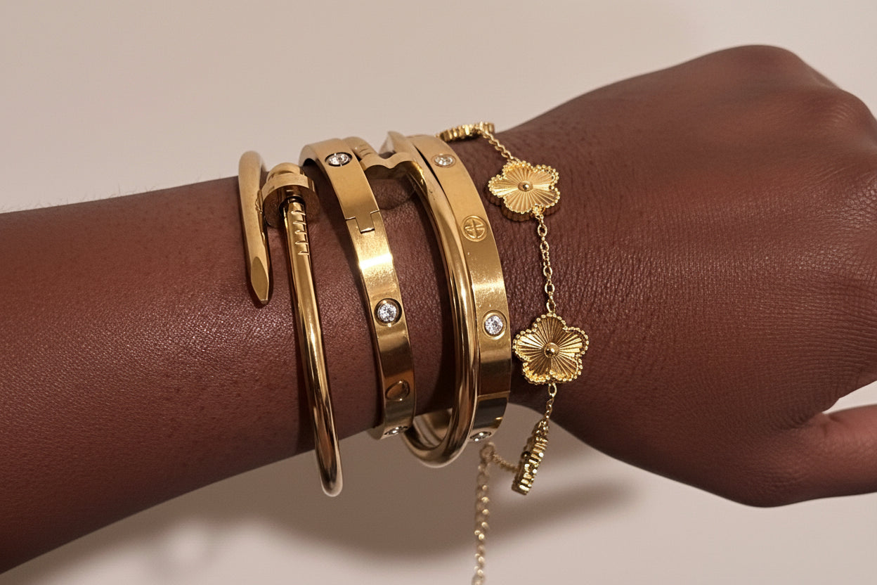 Heart Nail Cuff Bracelet