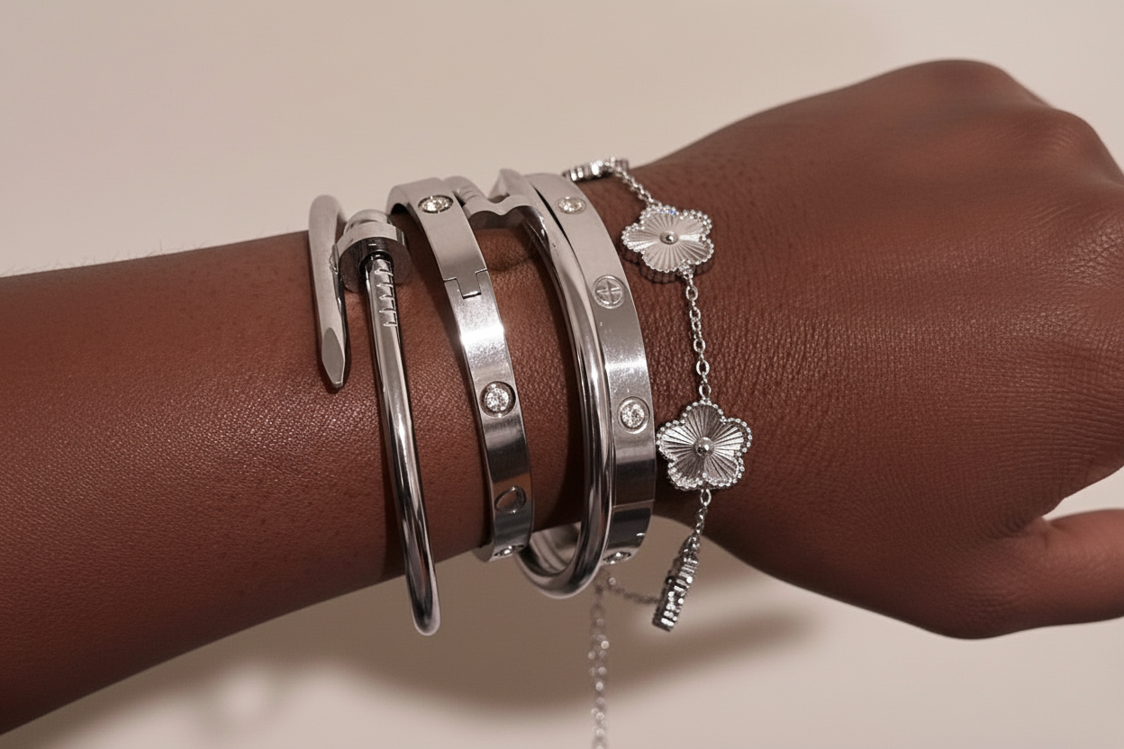 Heart Nail Cuff Bracelet