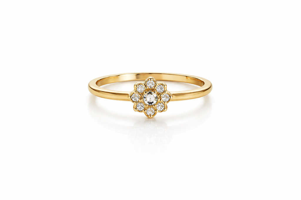 Champagne Glow Stack Rings