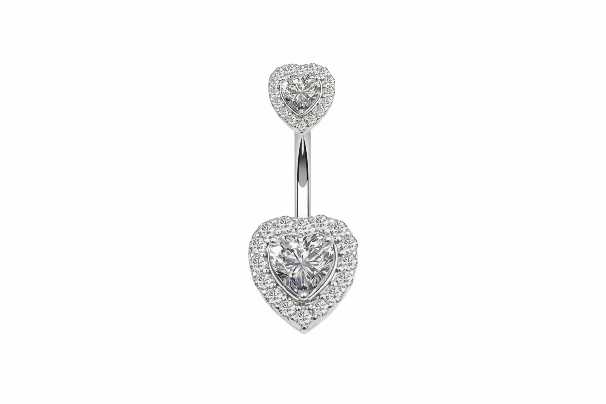 Halo Heart Princess Belly Ring