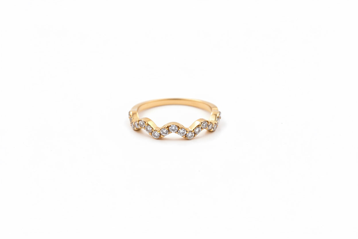 Champagne Glow Stack Rings