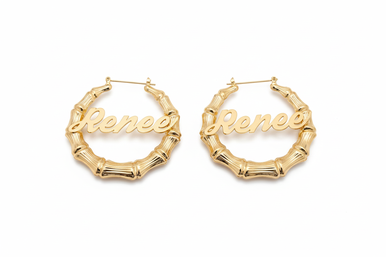 Custom Bamboo Earrings