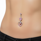 Sweet Love Drip Heart Belly Ring