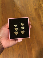 Heart Nugget Studs