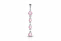 Pink Chain Drip Belly Ring