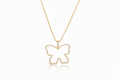 Open Frame Butterfly Necklace
