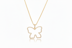 Open Frame Butterfly Necklace