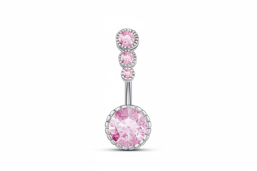 Pink Stardust Belly Ring