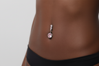 Pink Stardust Belly Ring