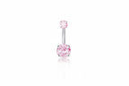 Baby Blush Crystal Belly Ring