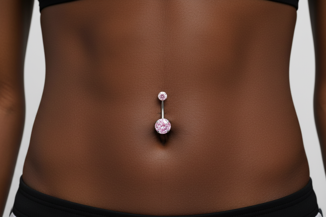 Baby Blush Crystal Belly Ring