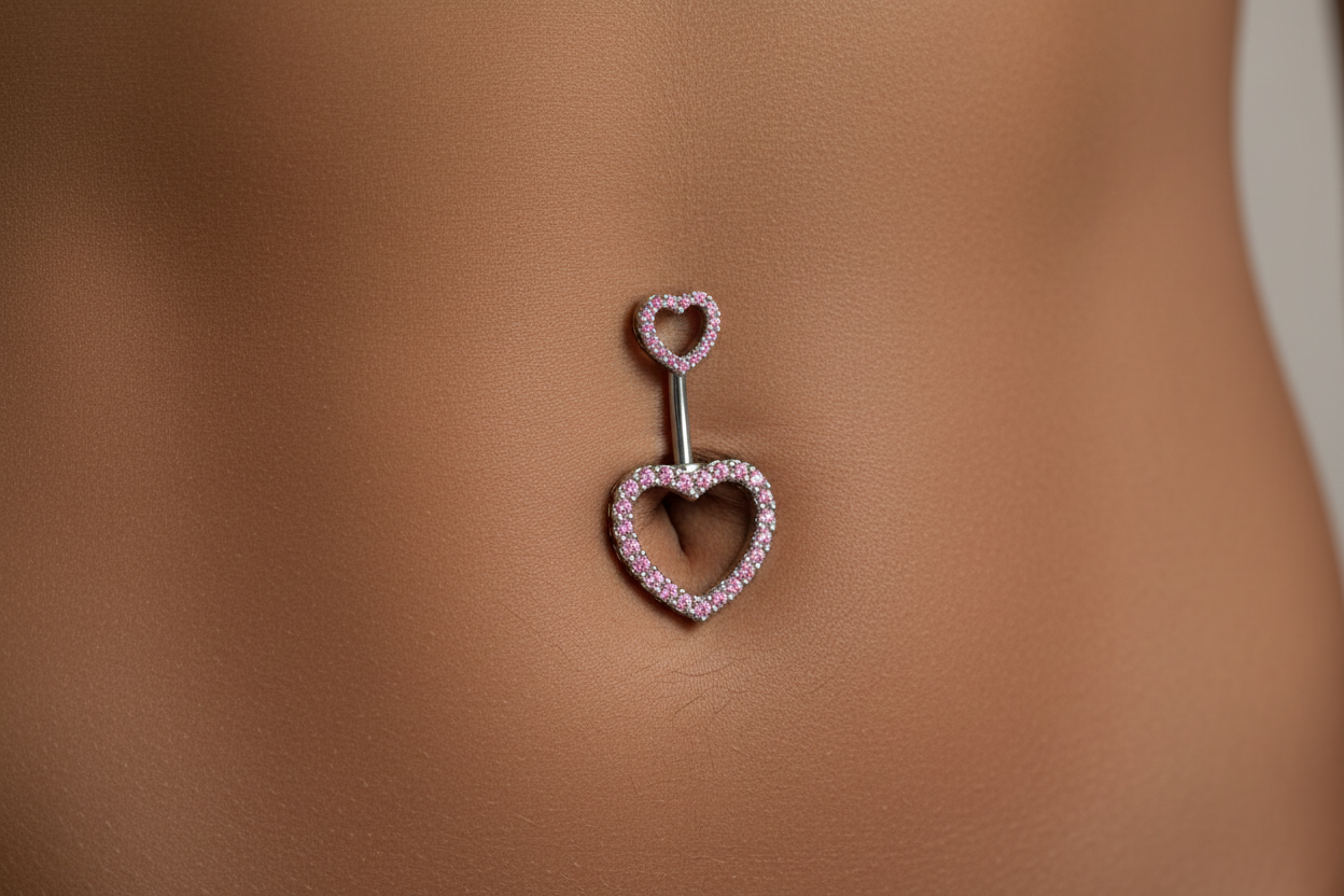 Heart Frame Belly Ring