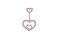 Double Love Heart Belly Ring