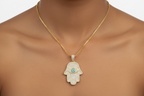 Hamsa Glow Necklace