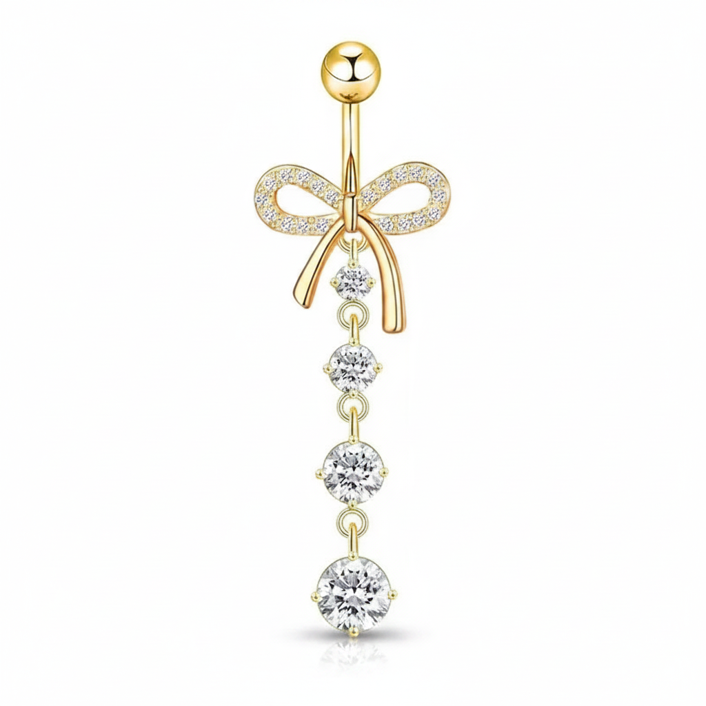 Bow Doll Drop Belly Ring