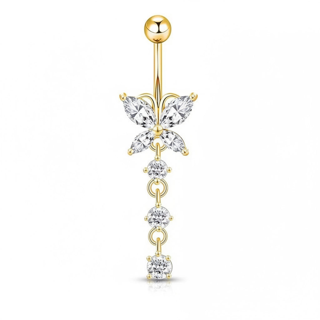 Butterfly Drop Babe Belly Ring